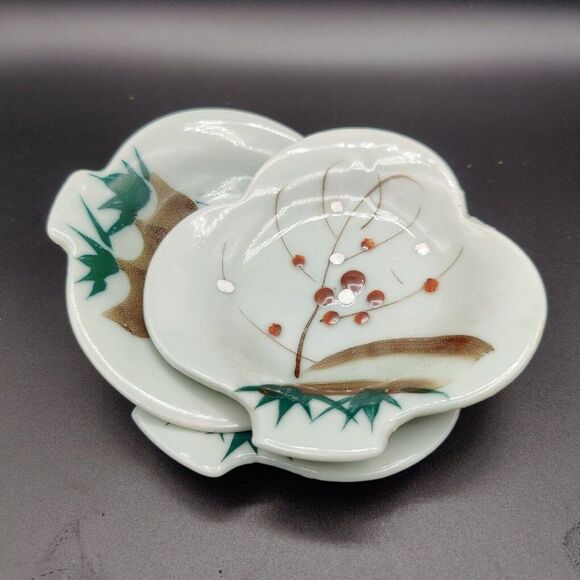 Vintage Card Suit Shaped Appetizer Plates Japan Trinket Dishes Lot of 3 - Picture 8 of 13